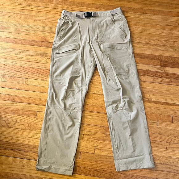 Free Soldier Tactical Pants Mens 32 X30 Khaki Cargo Security Belted Quick Dry - Picture 1 of 11